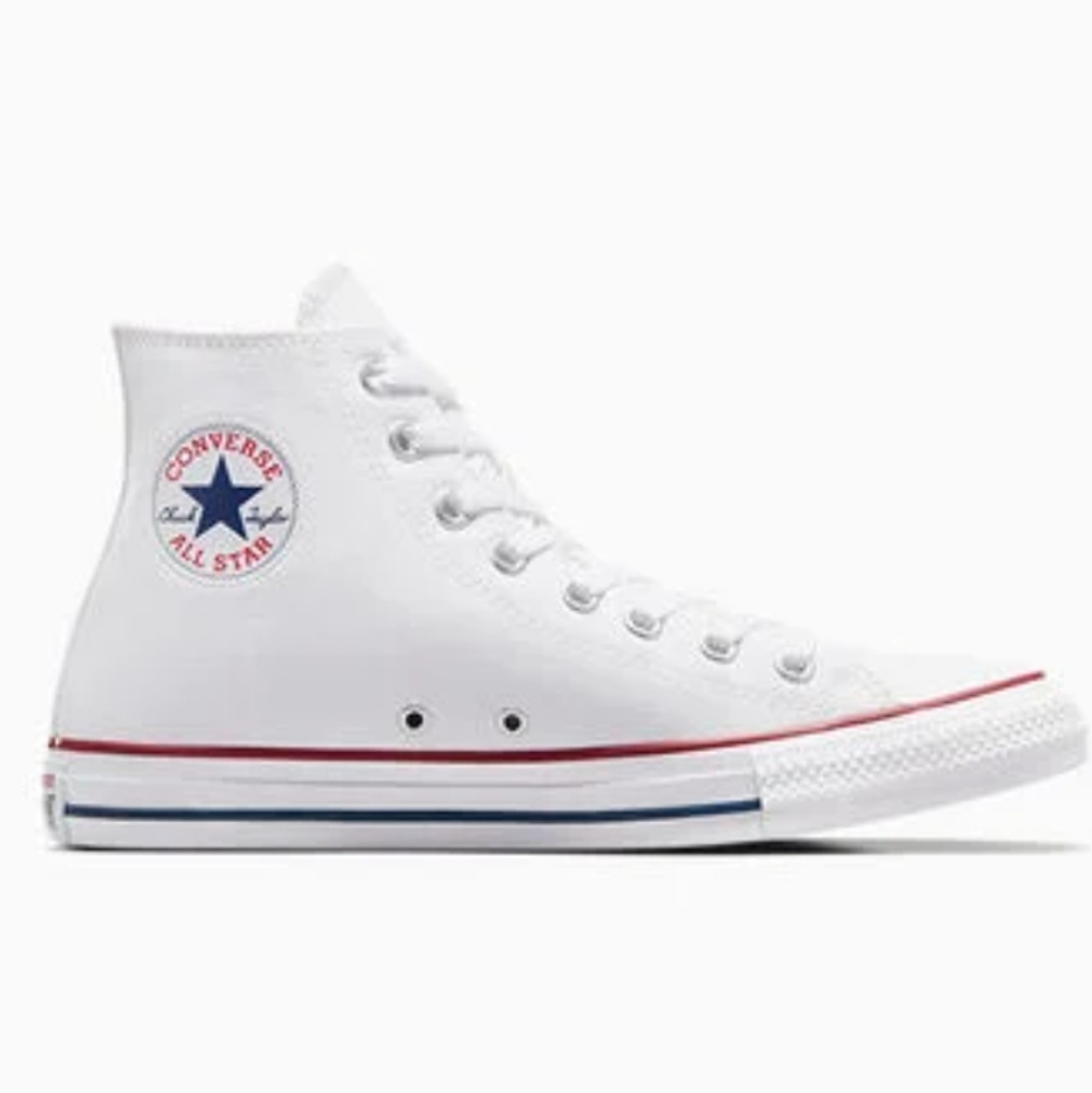 Converse Chuck Taylor All Star Canvas Sneakers, White, Mens 7, Wmns 9 - Picture 2 of 13